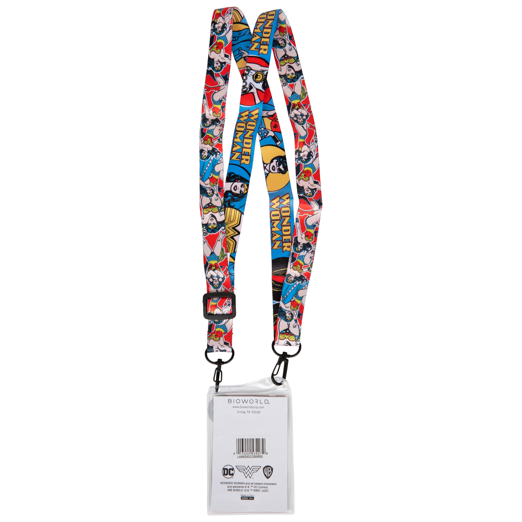Wonder Woman Classic Lanyard with Collectible Sticker